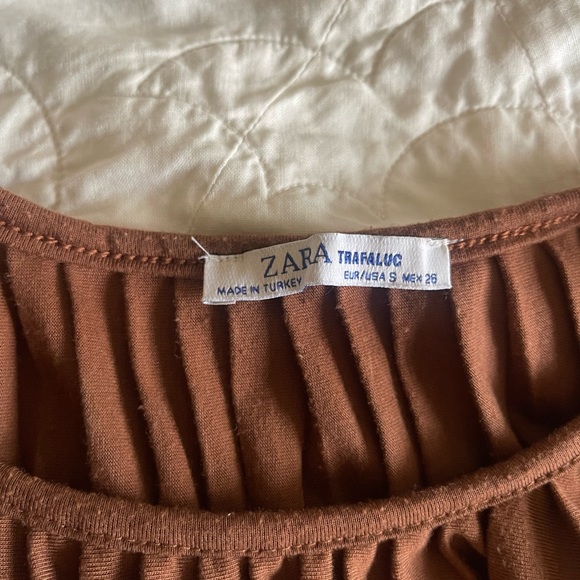 Zara Brown Blouse - Picture 2 of 2